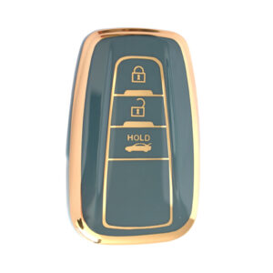 Toyota TPU Nano Silicone Remote Cover 3 Button Grey Color