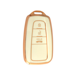 Toyota TPU Nano Silicone Remote Cover 3 Buttons White Color