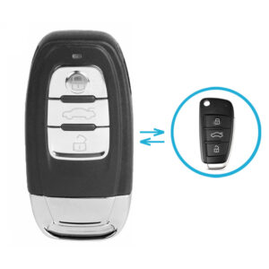 Audi Flip-Smart Conversion Remote Control Shell 3 Buttons