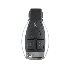 Mercedes Chrome Dual Battery Holder Remote Shell 3 Button