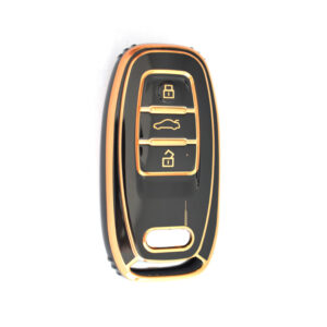 Audi Smart TPU Nano Silicone Remote Cover 3 Buttons Black Color