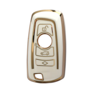BMW Smart TPU Nano Silicone Remote Cover 4 Buttons White Color