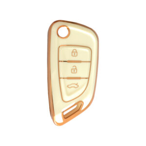 BMW Switchblade  TPU Nano Silicone Remote Cover 3 Buttons White Color