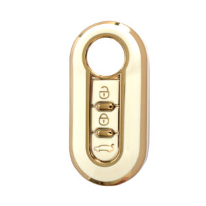 Fiat Switchblade TPU Nano Silicone Remote Cover 3 Buttons White Color