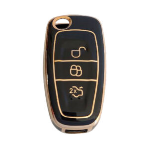 Ford  TPU Nano Silicone Remote Cover 3 Buttons Black color