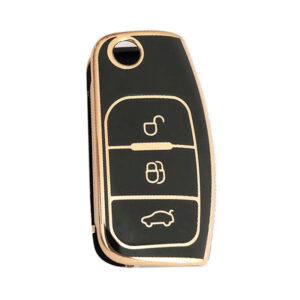 Ford  TPU Nano Silicone Remote Cover 3 Buttons Black color