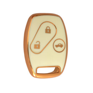 Honda  TPU Nano Silicone Remote Cover 3 Buttons White Color