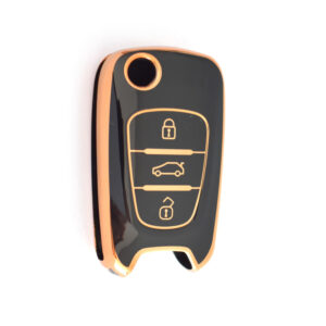 Hyundai Smart TPU Nano Silicone Remote Cover 3 Buttons Black Color