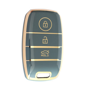 KIA Smart TPU Nano Silicone Remote Cover 3 Buttons Gray Color