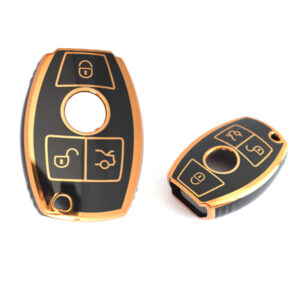 Mercedes TPU Nano Silicone Remote Cover 3 Buttons Black Color