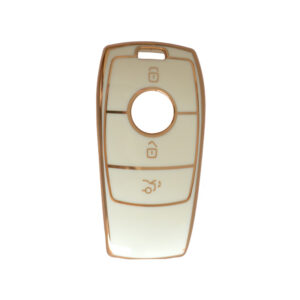 Mercedes  TPU Nano Silicone Remote Cover 3 Buttons White Color