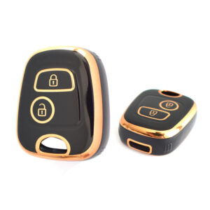 Peugeot Citroen TPU Nano Silicone Remote Cover 2 Buttons Black Color
