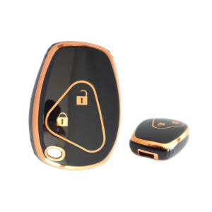 Renault Remote Control TPU Nano Silicone Remote Cover 2 Buttons Black Color