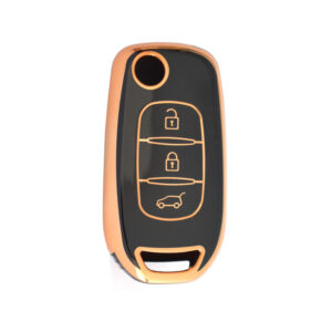 Renault Switchblade Remote TPU Nano Silicone Remote Cover 3 Buttons Black Color