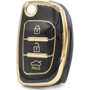 Hyundai TPU Nano Silicone Remote Cover 3 Buttons Black Color