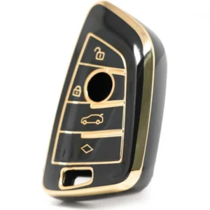 BMW FEM TPU Nano Silicone Remote Cover 4 Buttons Black Color