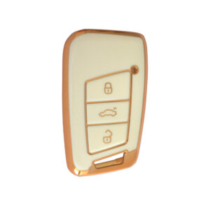 Volkswagen Smart TPU Nano Silicone Remote Cover 3 Buttons White Color