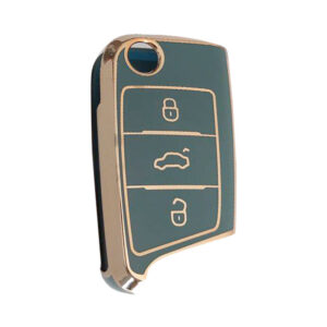 Volkswagen TPU Nano Silicone Remote Cover 3 Buttons Gray Color