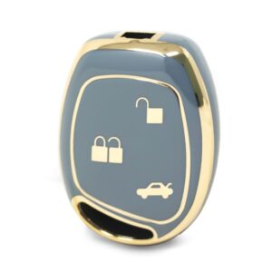 Ford TPU Nano Silicone Remote Cover 3 Button Gray Color