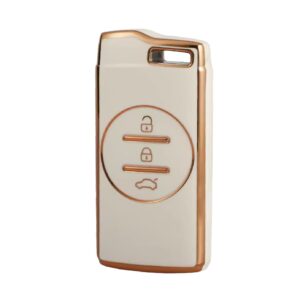 Chery Tiggo 7 Plus TPU Nano Silicone  Remote Cover 3 Button  White Color