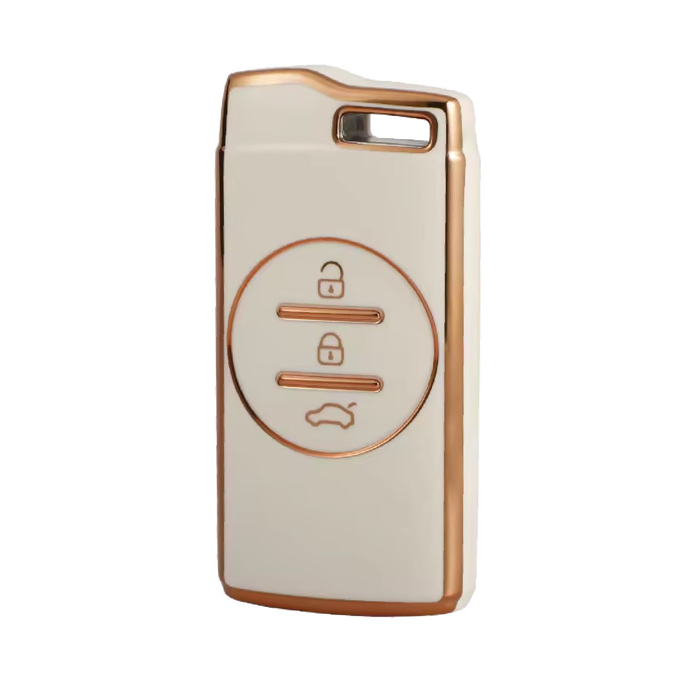 Chery Tiggo 7 Plus TPU Nano Silicone Remote Cover 3 Button White Color Chery Tiggo 7 Plus TPU Nano Silicone Remote Cover 3 Button White Color