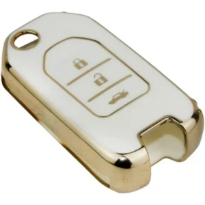 Honda Civic TPU Nano Silicone Remote Cover 3 Button White Color