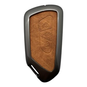 Volkswagen Non-Flip Metal Case 3 Button Brown