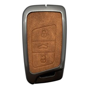 Volkswagen Smart Metal Case 3 Button Brown