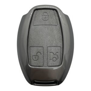 Mercedes Metal Case 3 Button Gray