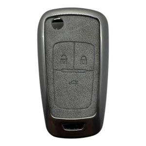 Opel Flip Metal Case 3 Button Gray