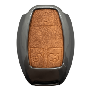 Mercedes Metal Case 3 Button Brown