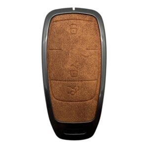 Mercedes Metal Case 3 Button Brown