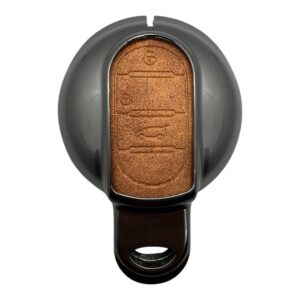 Mini Cooper Metal Case 3 Button Brown