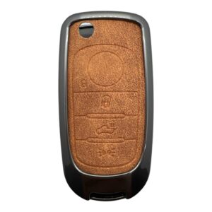 Fiat Egea Flip Metal Case 3 Button Brown