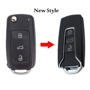 VW UDS 3 Buttons Flip Remote Shell