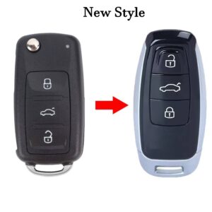 VW UDS 3 Buttons Flip Remote Shell