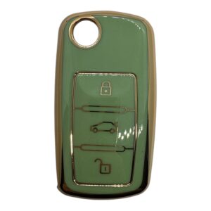 Volkswagen UDS Flip Nano Silicone Case 3 Buttons Green