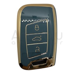 Volkswagen Smart Key Nano Silicone Case 3 Buttons Gray