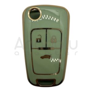 Opel Flip Key Nano Silicone Case 3 Buttons Green