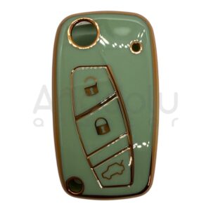Fiat Fiorino Nano Silicone Case 3 Buttons Green