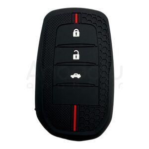 Toyota Smart Honeycomb Pattern Case 3 Button Red