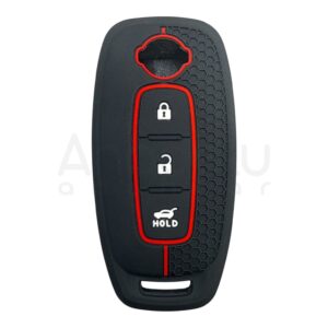 Nissan Smart Honeycomb Pattern Case 3 Button Red