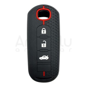 Mazda Honeycomb Pattern Case 3 Button Red