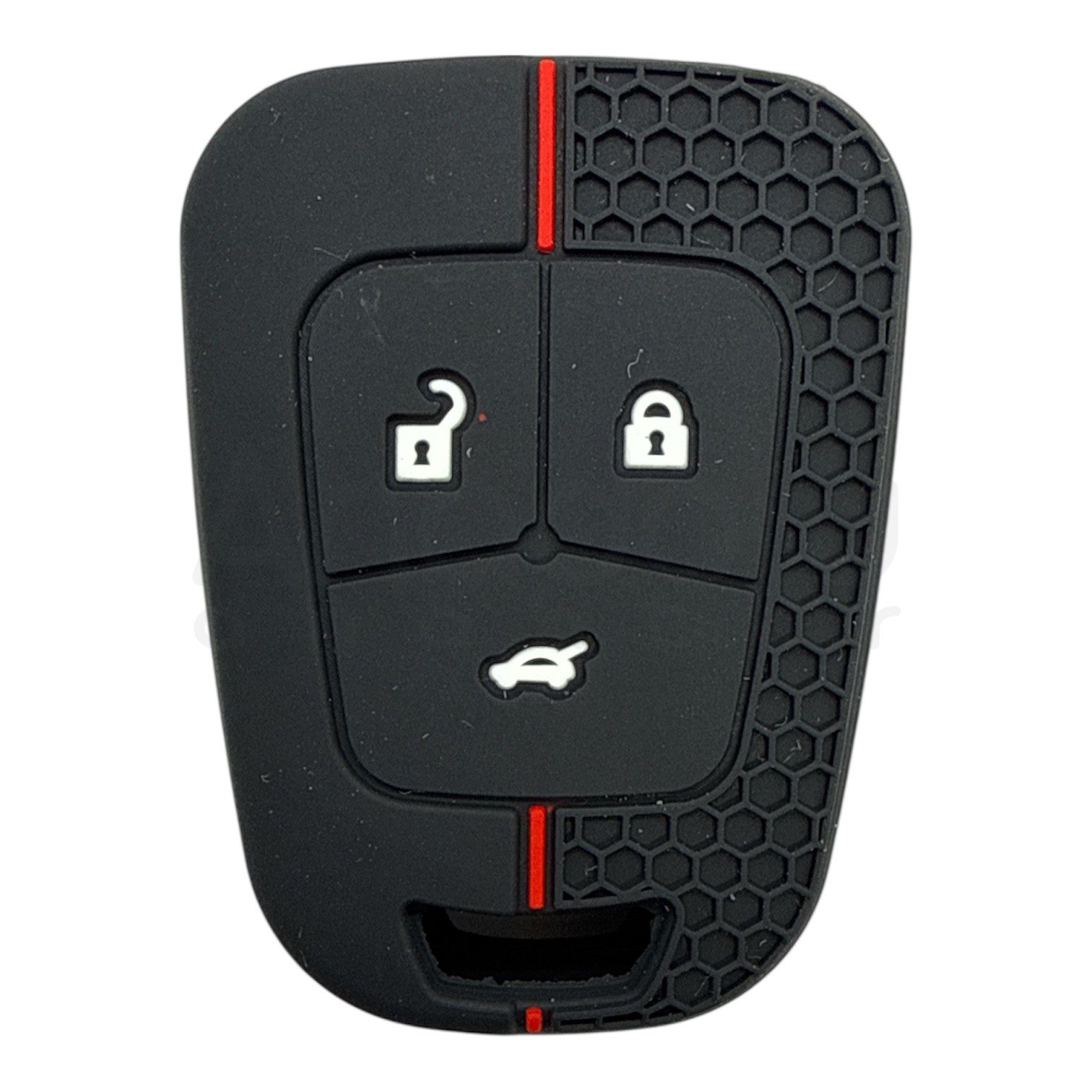 Opel Honeycomb Pattern Case 3 Button Red Opel Honeycomb Pattern Case 3 Button Red