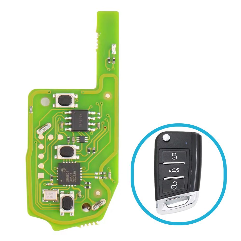 XZVGM1EN Xhorse VW MQB48 Board XT27B Chip Remote 3 Button XZVGM1EN Xhorse VW MQB48 Board XT27B Chip Remote 3 Button