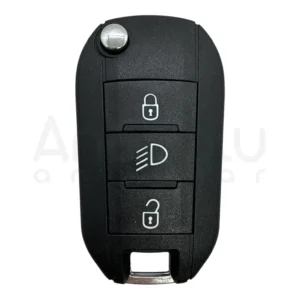 Peugeot New Bodies Flip Remote (original board) 4A NCF296xM 433MHz 3 Button Headlight