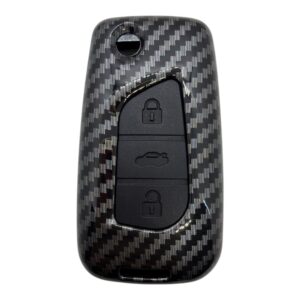 1011KARBON | Toyota Smart 3 Button Carbon Fiber Cover Key