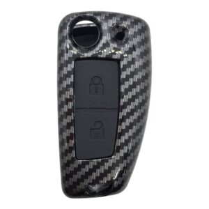 1216KARBON | Nissan Flip 2 Button Carbon Fiber Cover Key