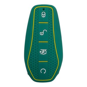 1308-PYS | BYD Honeycomb Cover Key 4 Button Green - Yellow