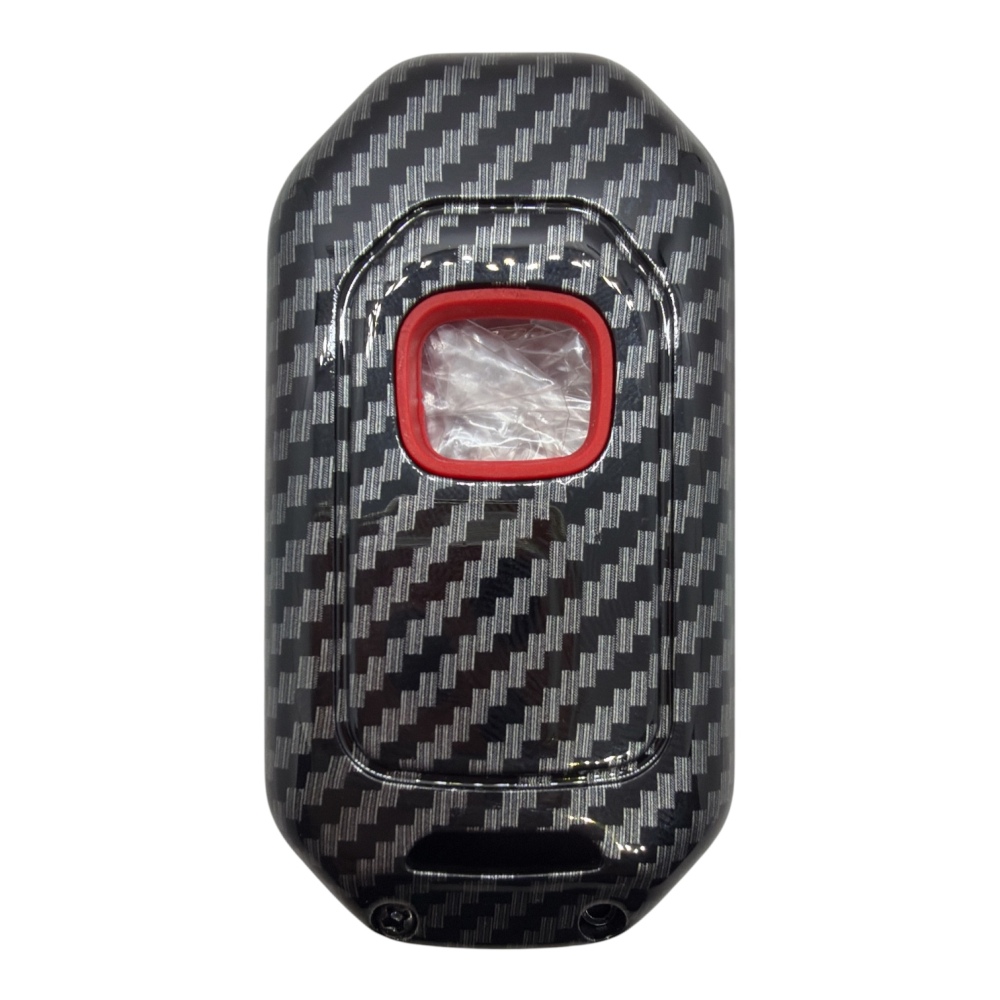 1724KARBON RED | Honda Civic 3 Button Carbon Fiber Cover Key Red 1724KARBON RED | Honda Civic 3 Button Carbon Fiber Cover Key Red - Image 2